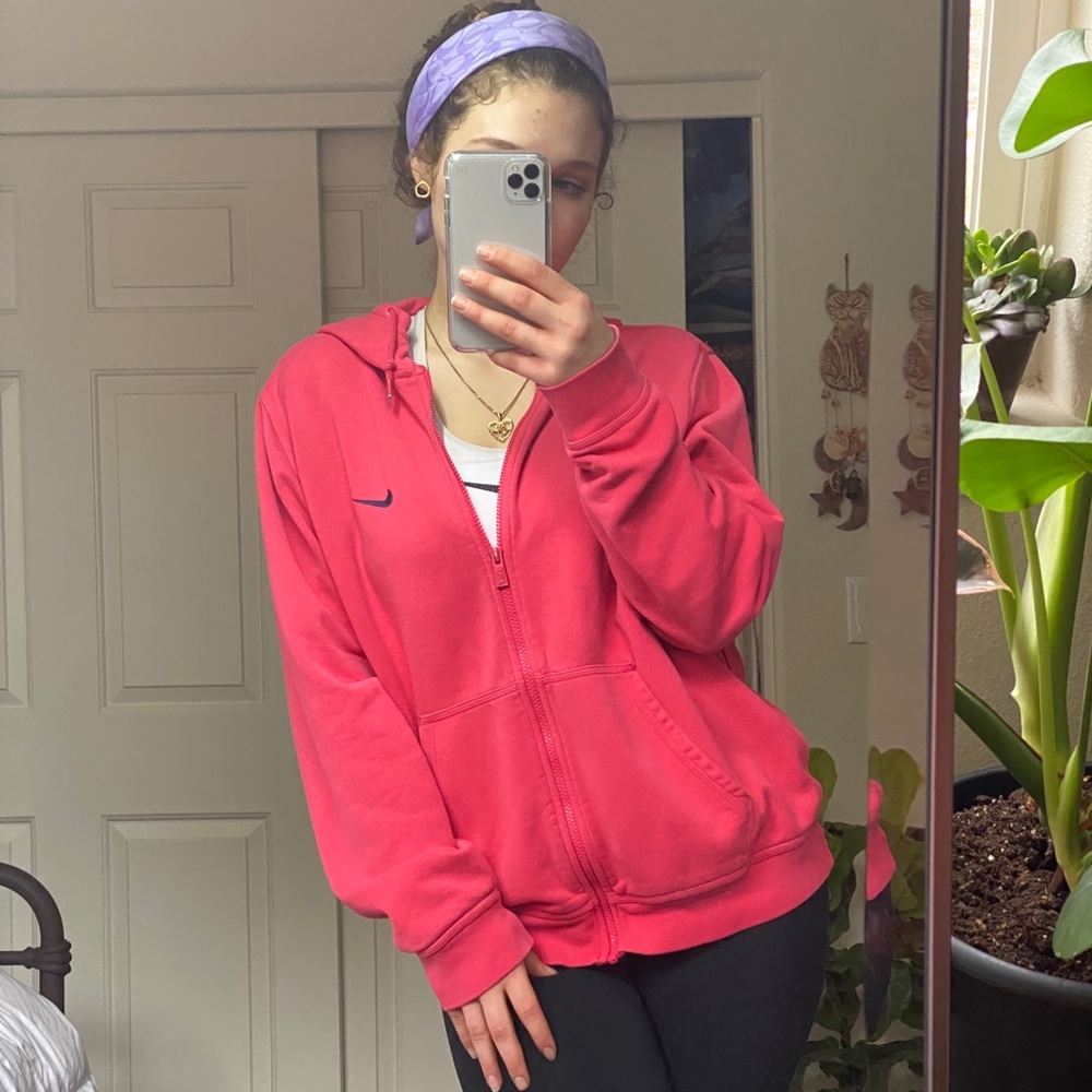 Nike Oversized Zip Up Hoodie